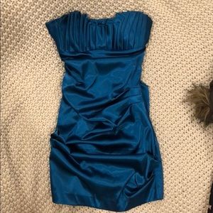 Teal homecoming dress